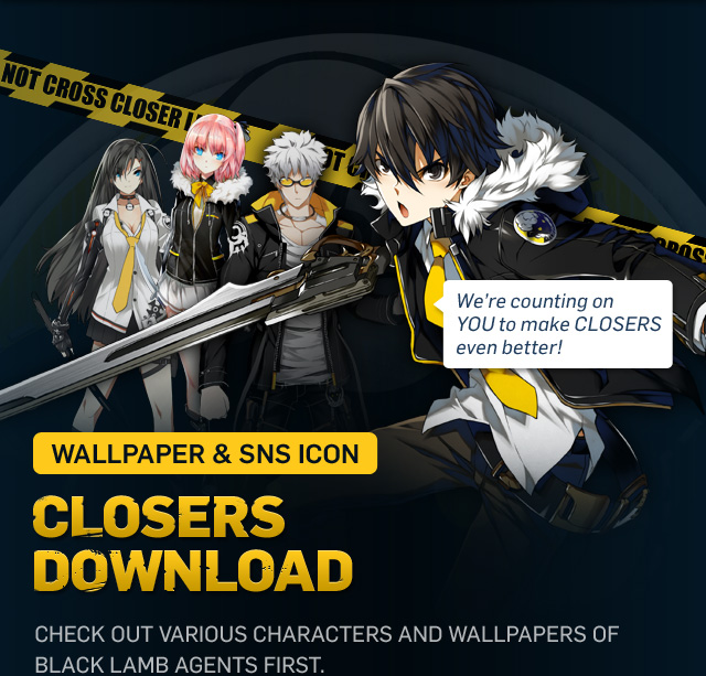 잠금화면 & SNS ICON CLOSERS DOWNLOAD - 검은양의 다양한 캐릭터와 배경을 먼저 만나보세요!